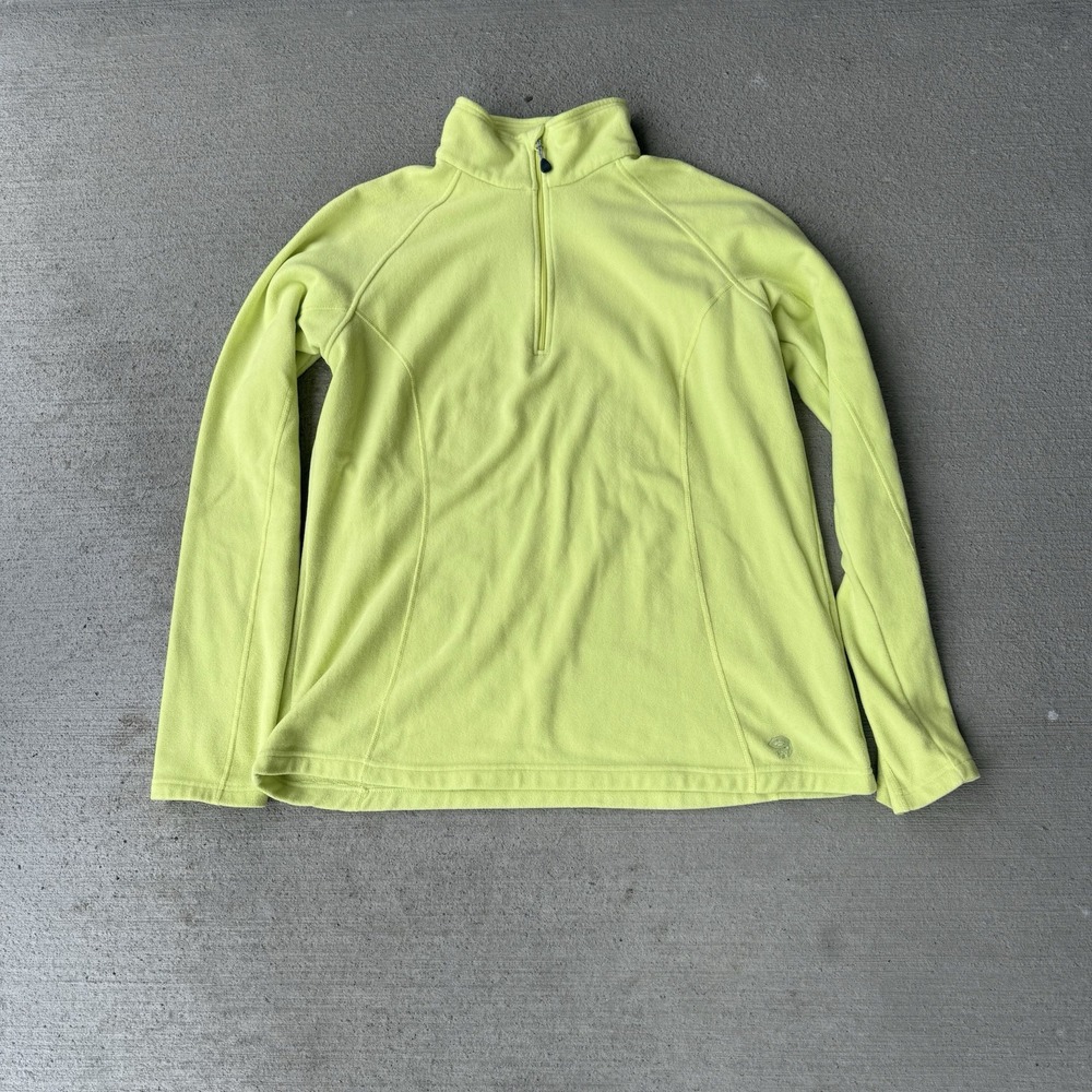 Mountain Hardwear Microchill‎ 1/4 Zip Women's Jacket Lime US Size XL